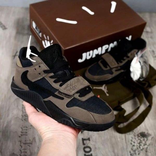 Nik ee Air Jordan x travis scoot jumpman jack tr dark mocha semi ua 046