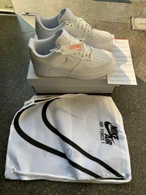 Nik.e airforce 1 white pure leather heavy quality bill dust bag carry bag