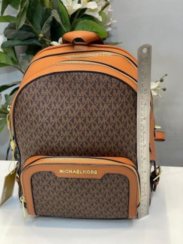 Michael_Kors_Double_Zipper_Backpack_With_Dust_Bag_(22M07-Coffee_Brown)