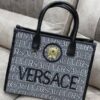 VERSAC.E LOGO PRINT PREMIUM GREY TOTE BAG WITH OG DUST BAG