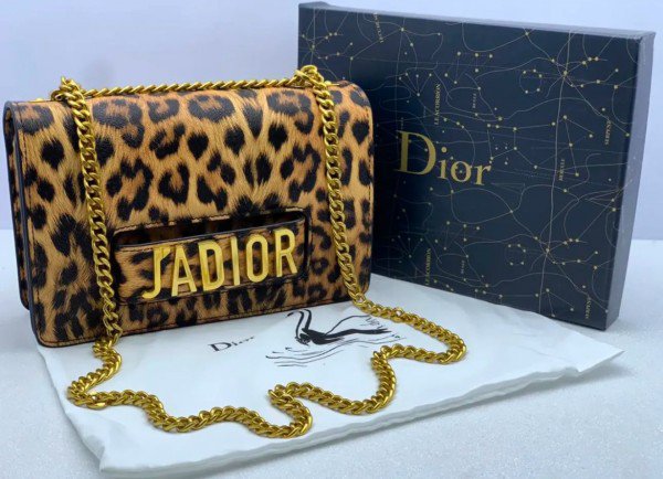 CHRISTIAN DIO.R LEOPARD PRINT PREMIUM SLING BAG WITH OG BOX