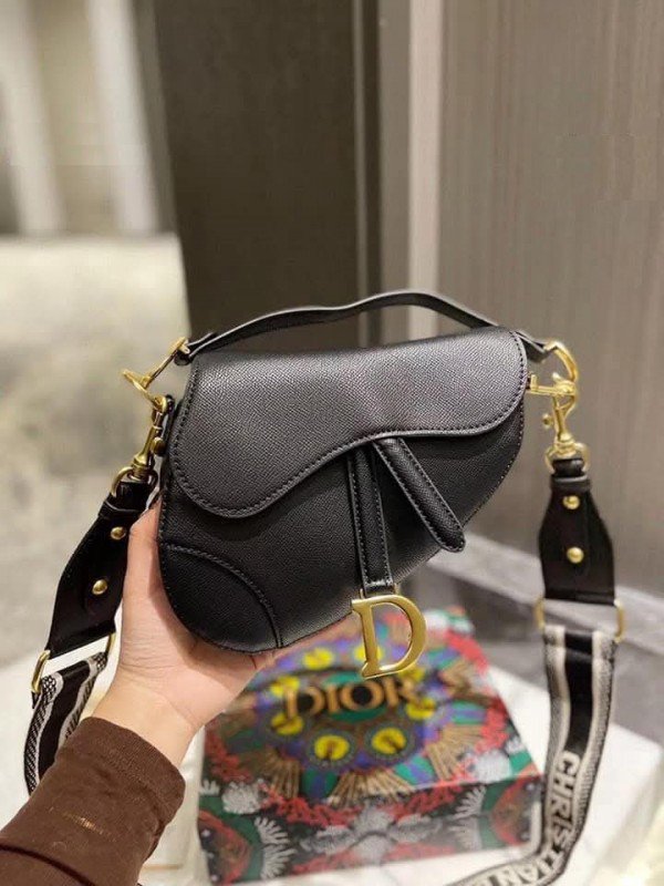 Christian_Dior_Saddle_Bag_Black_Leather_With_OG_Box_Dust_Bag_Black_1806_Black