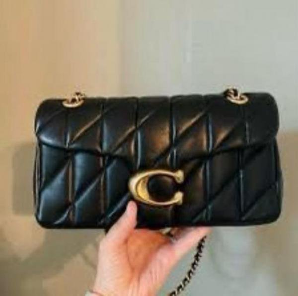 Coach_Tabby_20_Quilted_Leather_Shoulder_Bag_With_OG_Box_&_Dust_Bag_CP-150_Gold_Black