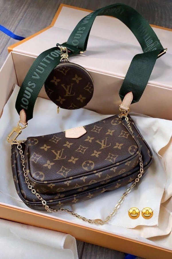 LV POCHETE 3 IN 1 GREEN WITH BOX (LV-1166)