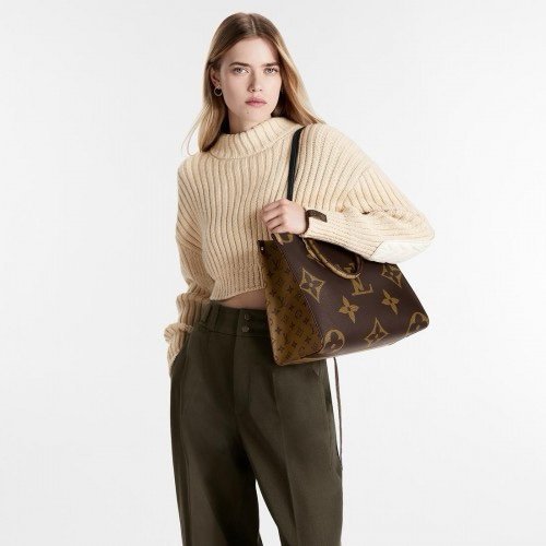 Louis Vuitton Monogram Giant On The Go Tote bag With Og Double Box Premium Imported Quality