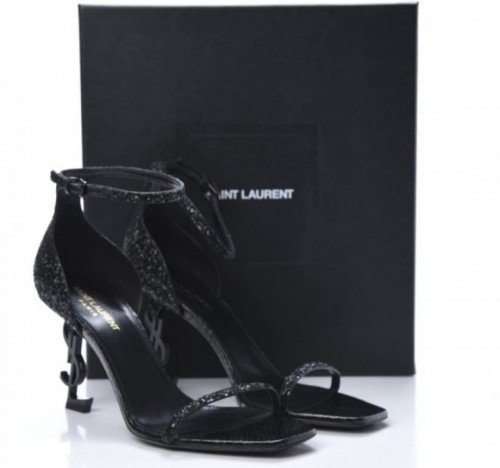 YSL HEEL DIAMOND BLACK