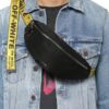 Off-White Binder Nylon Waist Fannypack Track Belt Bag With Dust Bag (1955) Black