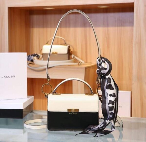 MARC JACOB.S THE UPTOWN WHITEBLACK BAG PREMIUM WITH OG BOX & LABUBU FREE