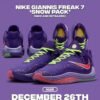 Nikee Giannis Freak 7 EP Double Take Enters The Christmas Snow Pack